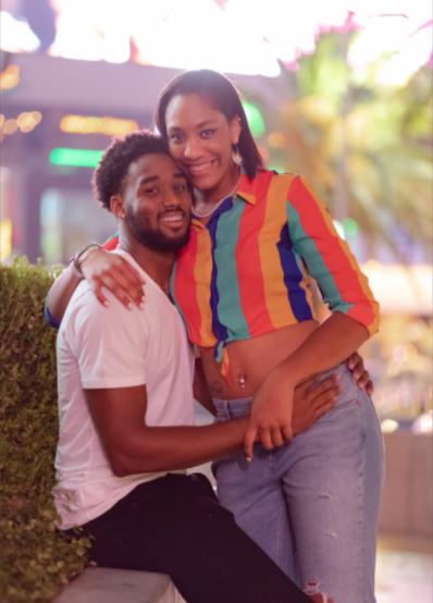 Roscoe C. Wilson Jr.'s daughter A'ja Wilson with her boyfriend Josh Cunningham